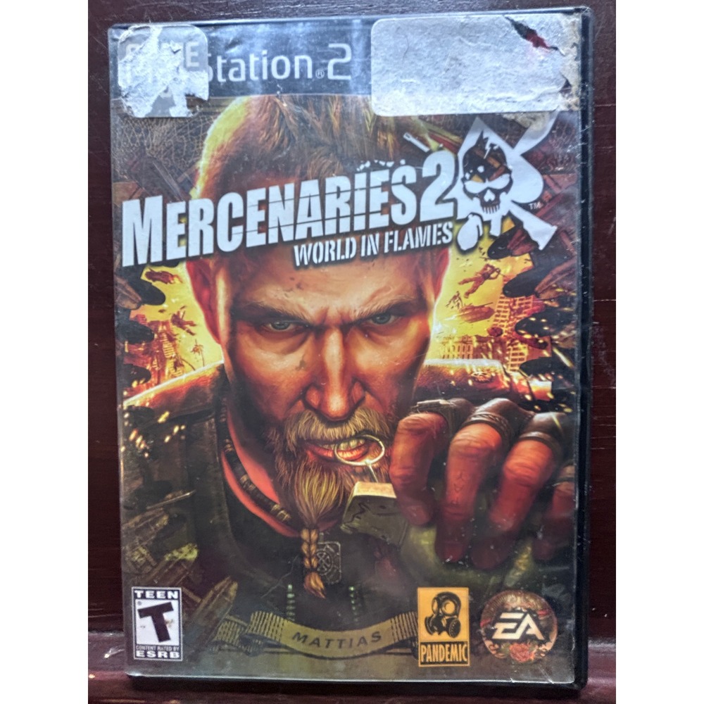 Mercenaries 2 World in Flames Sony PlayStation 2 PS2 Game Complete CIB Pandemic